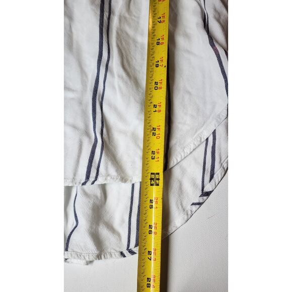 Women's Small High Vibrations casual-chic Stripe Mini Shirt Dress By Soho - Picture 13 of 16